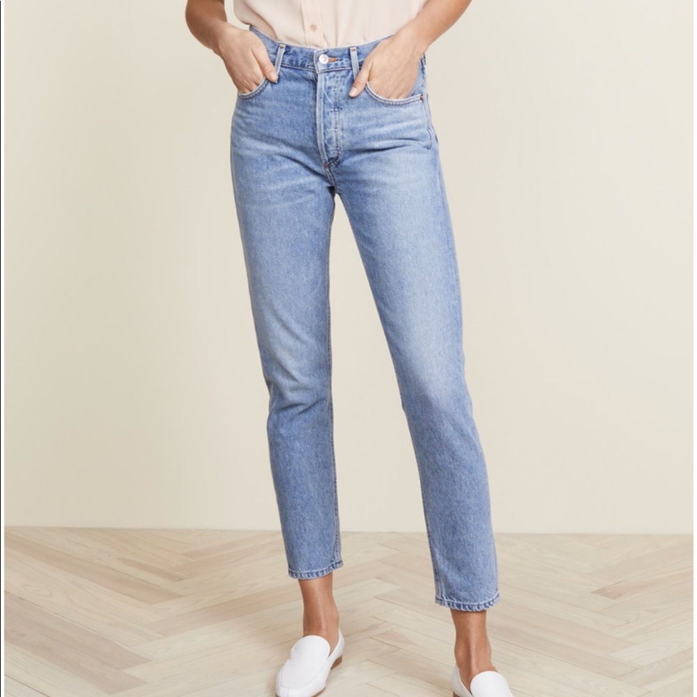 Agolde Jamie High Rise Classic Jeans 29 Brooklyn